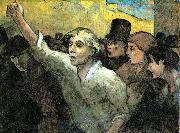 Honore  Daumier The Uprising oil on canvas